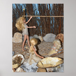 Poster Vie tribale dans le camp.