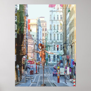 Poster Vie urbaine funky