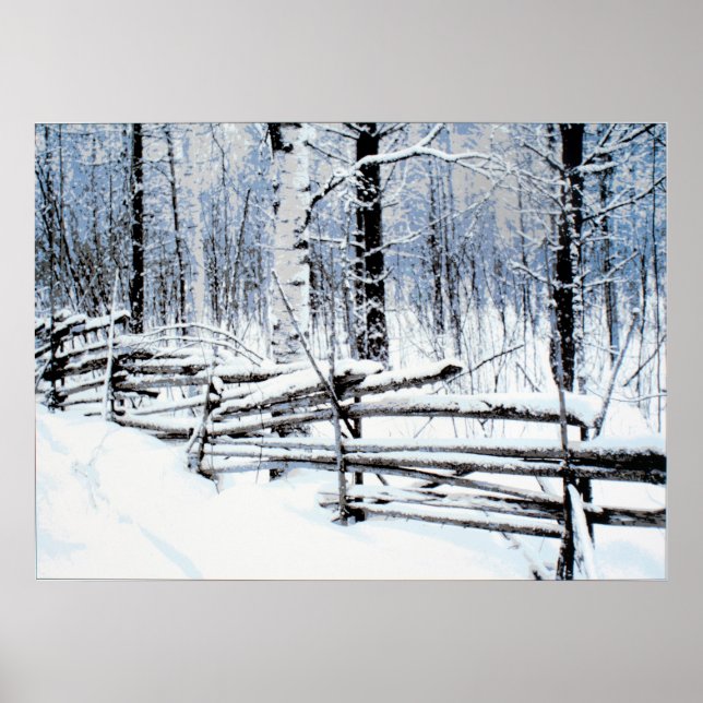 Poster Vieille clôture (Devant)