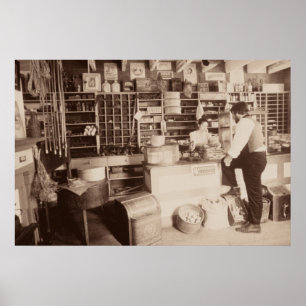 Poster Vieille épicerie générale