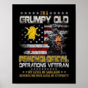 Poster Vieille opération psychologique grincheuse Père vé