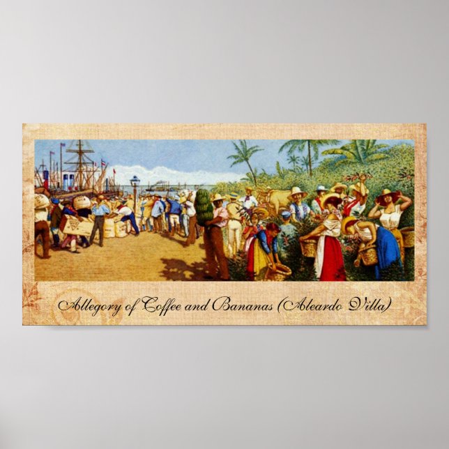 Poster Vieille peinture costaricaine (Devant)