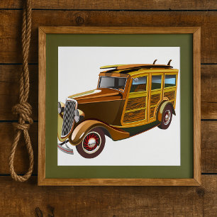 Poster Vieille voiture vintage