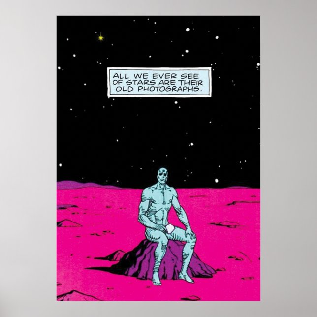 Poster Vieilles Étoiles Dr Manhattan (Devant)
