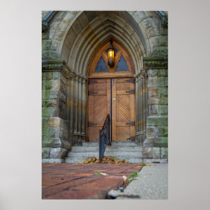 Poster Vieilles portes d'église à Detroit