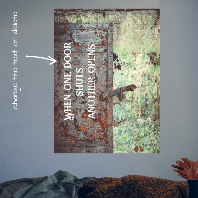 Poster Vielle porte rouillée peinte (Créateur téléchargé)