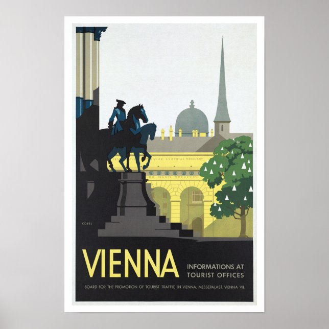Poster Vienne Autriche - Vintage voyage (Devant)