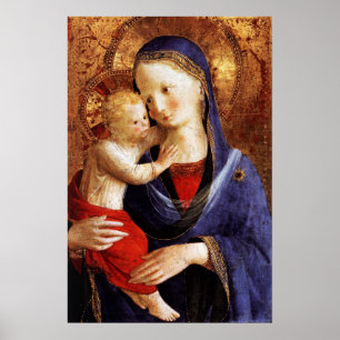 POSTER VIERGE À L'ENFANT