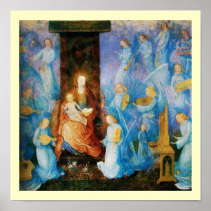 POSTER VIERGE À L'ENFANT - CONCERT D'ANGES
