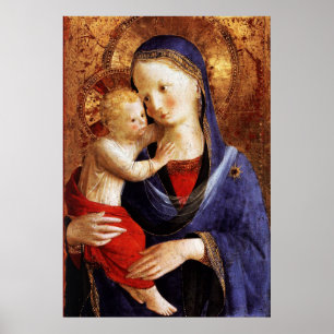 POSTER VIERGE AVEC ENFANT