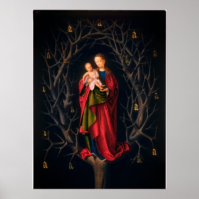 Poster Vierge de l'arbre sec (Petrus Christus, 1462-5) (Devant)