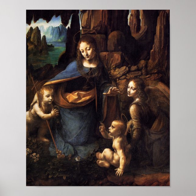 Poster Vierge des Rochers (Devant)