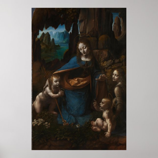 Poster vierge des rochers (extra large 40x60) (Devant)