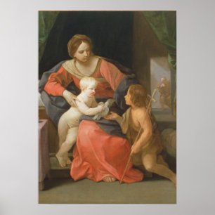 Poster Vierge et enfant avec Saint Jean le Baptiste