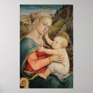 Poster Vierge et enfant, c.1465