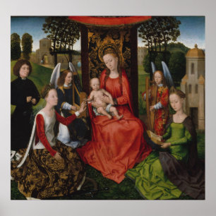 Poster Vierge et enfant de Saints Catherine d'Alexandrie