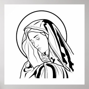 Poster Vierge Marie