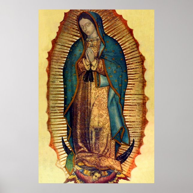Poster Vierge Marie Guadalupe Tilma Image complète (Devant)