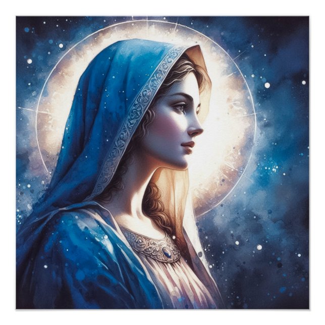 Poster Vierge Marie Jésus (Devant)