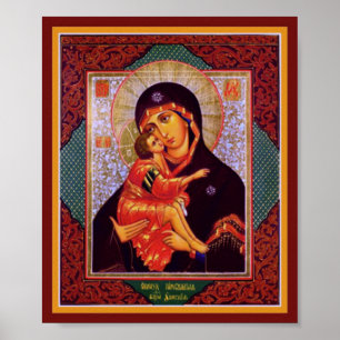Poster Vierge Mère de Vladimir