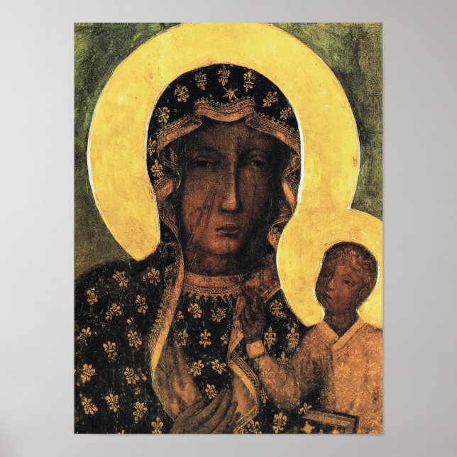 Poster Vierge noire Pologne Notre Dame Tchestochowa Vierg (Devant)