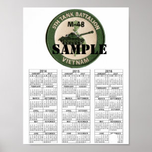 Poster VIETNAM DE LA 5e BATAILLE DE TANK