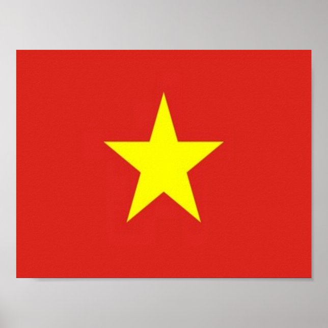 Poster Vietnam - Drapeau - (Devant)