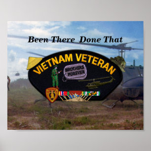 Poster Vietnam Guerre Vets Veterans Patch