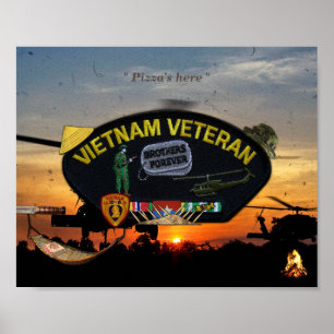 Poster Vietnam Guerre Vets Veterans Patch