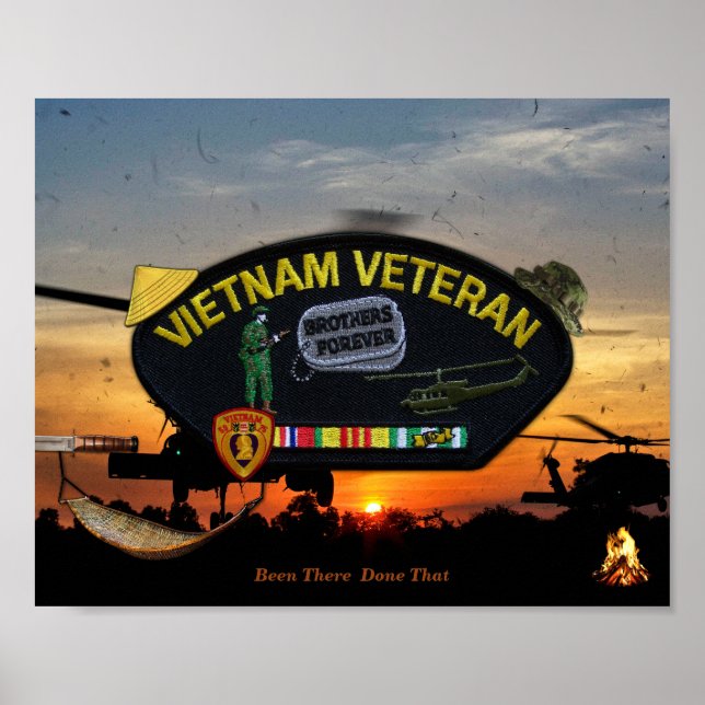 Poster Vietnam Guerre Vets Veterans Patch (Devant)
