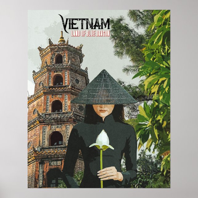 Poster Vietnam Voyage vacances (Devant)
