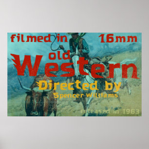 Poster Vieux art occidental Vintage