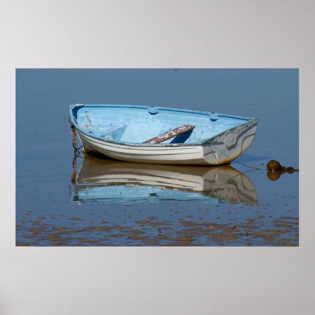 Poster Vieux bateau à ramer (Devant)