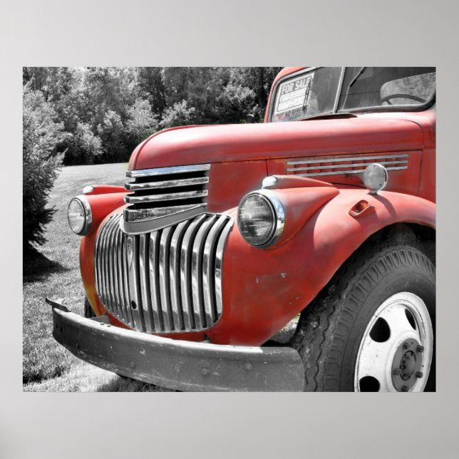 Poster Vieux camion (Devant)