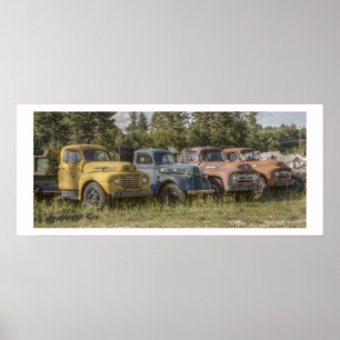 Poster Vieux Camions