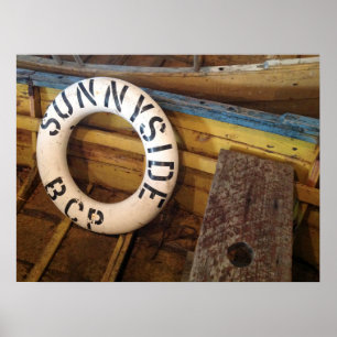 Poster Vieux conservateur de vie dans une fabrique de