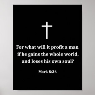 Poster Vieux drôle de verset de la Bible motivation chrét