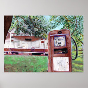 Poster Vieux marché de Natchitoches