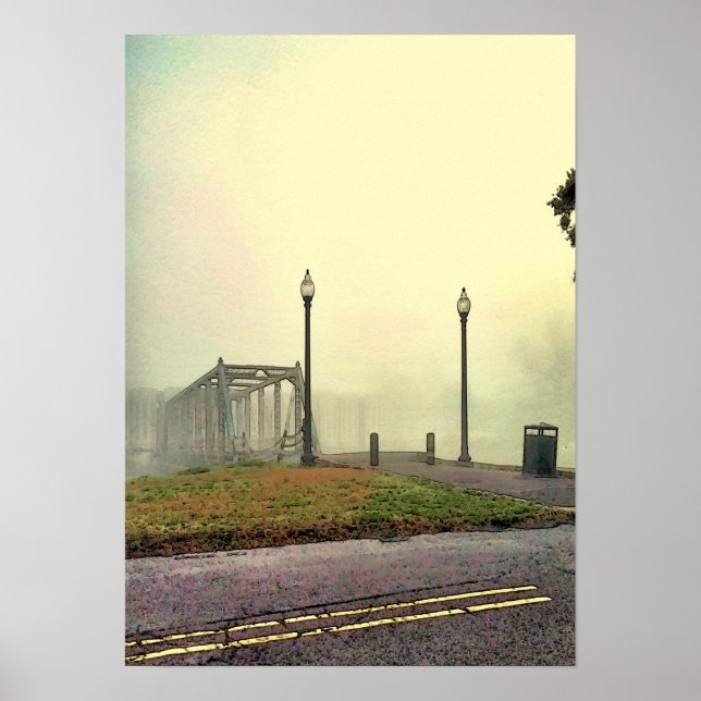 Poster Vieux pont sur Bayou St John (Devant)
