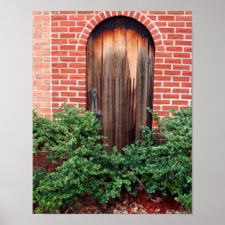 Poster Vieux portail en bois