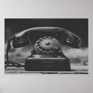 Poster Vieux téléphone Vintage