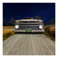 Vieux Vintage Rat Rod Ramassage Camion Zombie Pilo