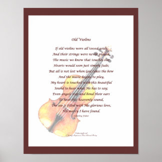 Poster Vieux Violins