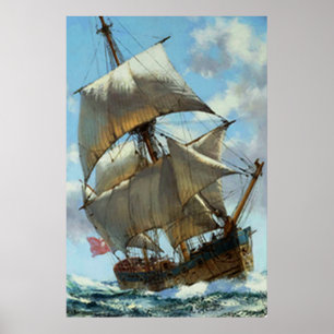 Poster Vieux voilier