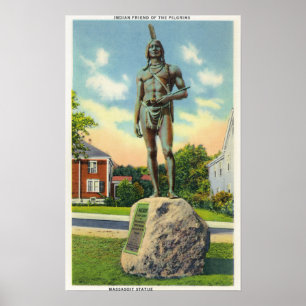 Poster View of the Massasoit Statue # 2