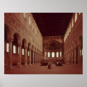 Poster View of the nave and the altar
