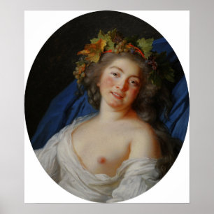 Poster Vigée Le Brun - Bacchante