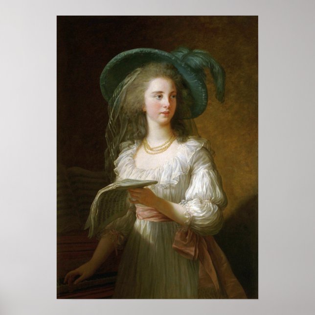 Poster Vigée Le Brun - Gabrielle De Polastron (Devant)