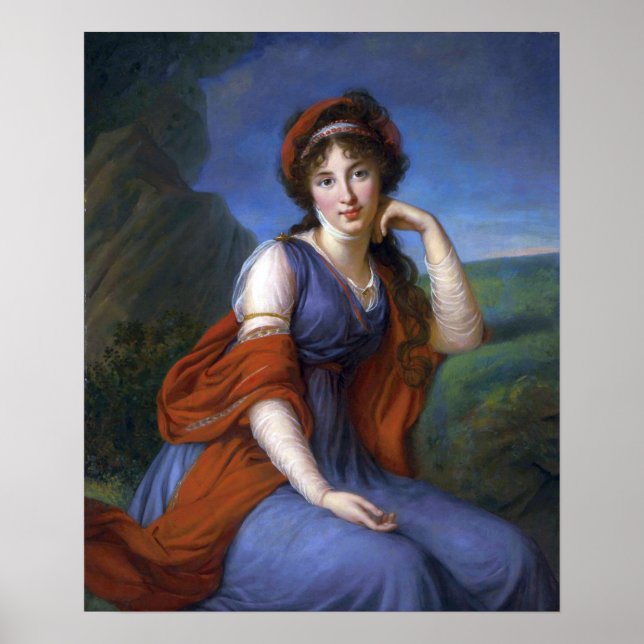 Poster Vigée Le Brun - Maria Grigorievna Viazemsky (Devant)