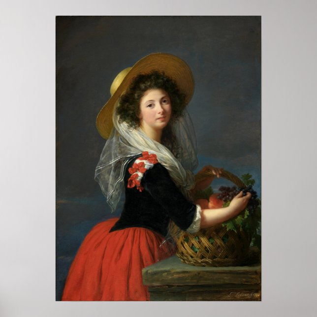 Poster Vigée Le Brun - Marie Gabrielle De Gramont (Devant)